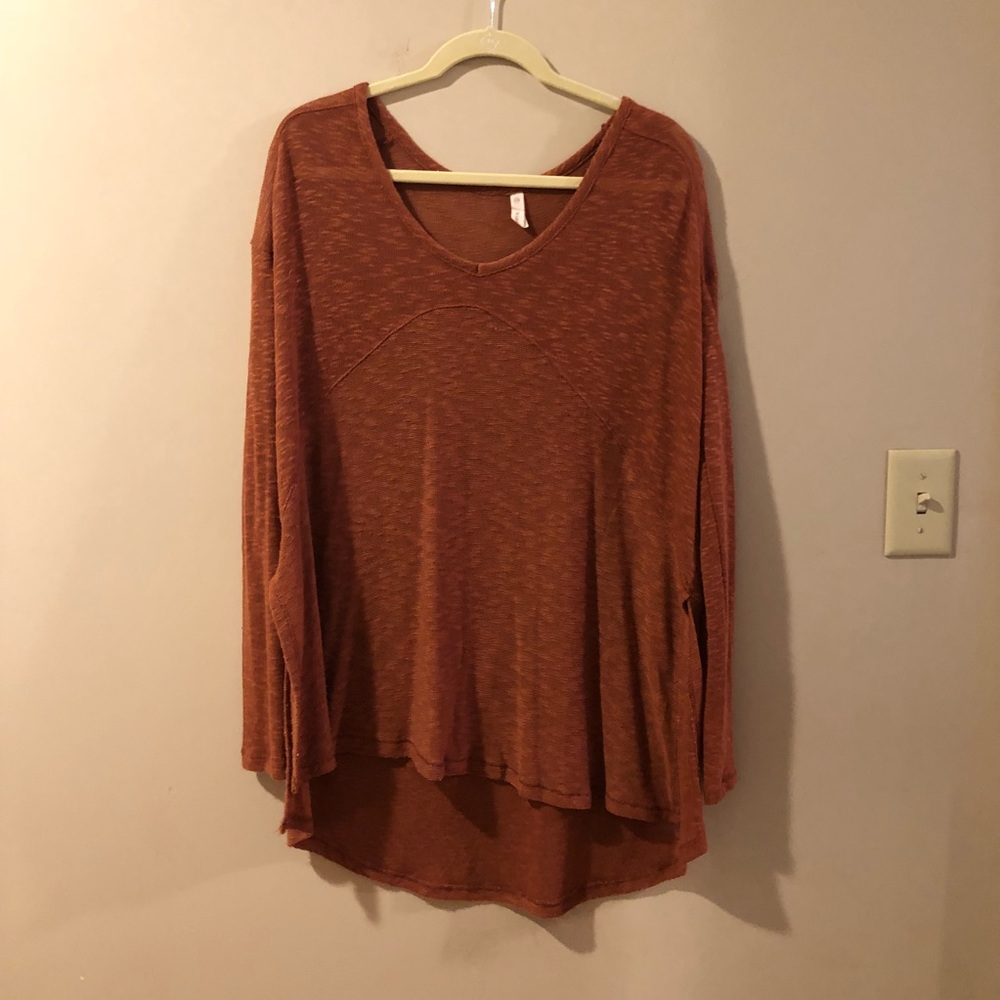 Rust thermal top / tunic